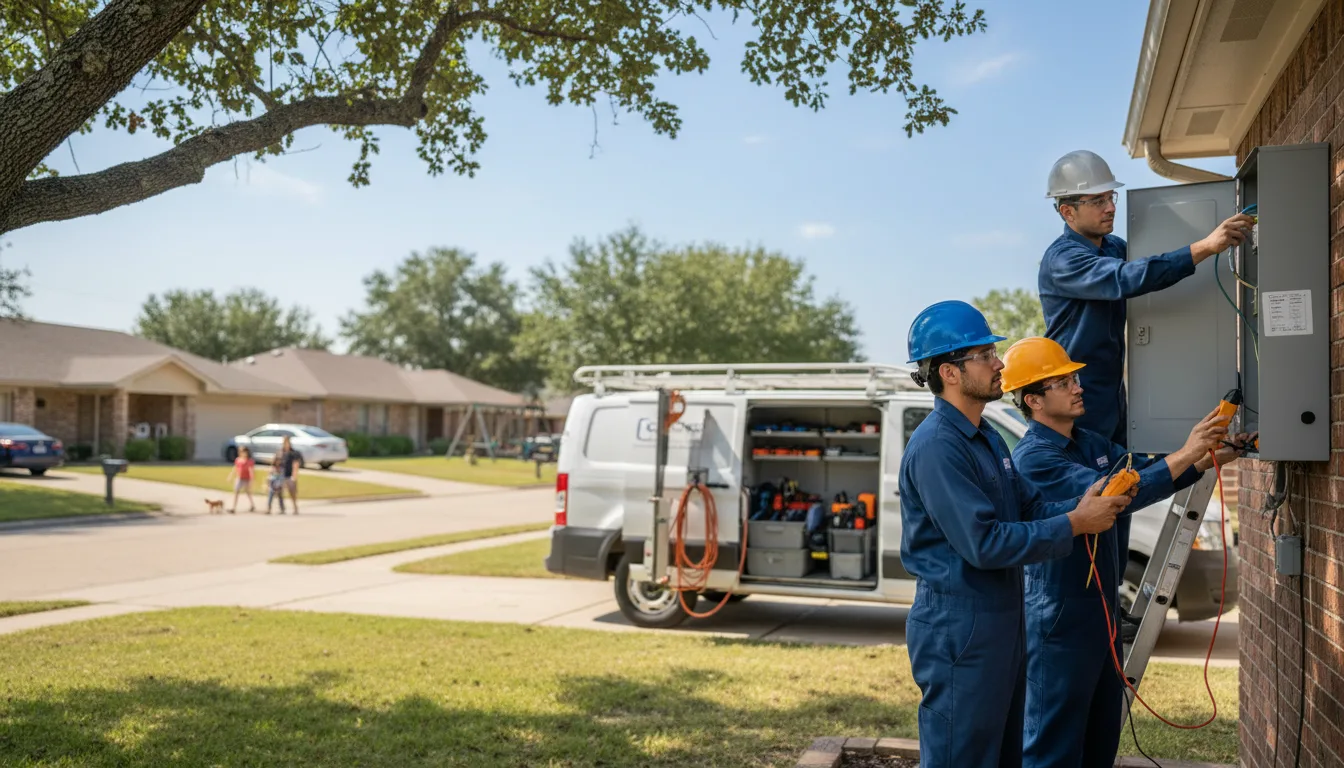 Certified electrician providing emergency electrical services in Kilbourne, IL